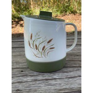 Vintage 1970s Quikut Thermal Carafe Pitcher Avocado Green MOD